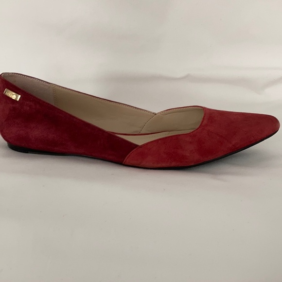 Calvin Klein Hyacinth Garnet/Cabernet Suede Flats - Picture 6 of 8